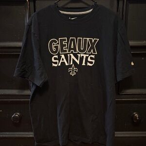Nike Black Geaux Saints Short Sleeve Tee